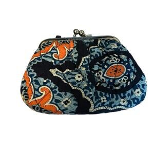 Vera Bradley Marrakesh Kiss lock Change Purse Discontinued Color Gently Used